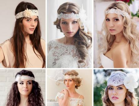 Свадебные украшения для волос невесты Украшения для головы на свадьбу
